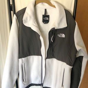 The North Face White and Gray Jacket